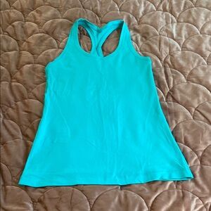 Lululemon Athletica Aqua Sleeveless Tank Top